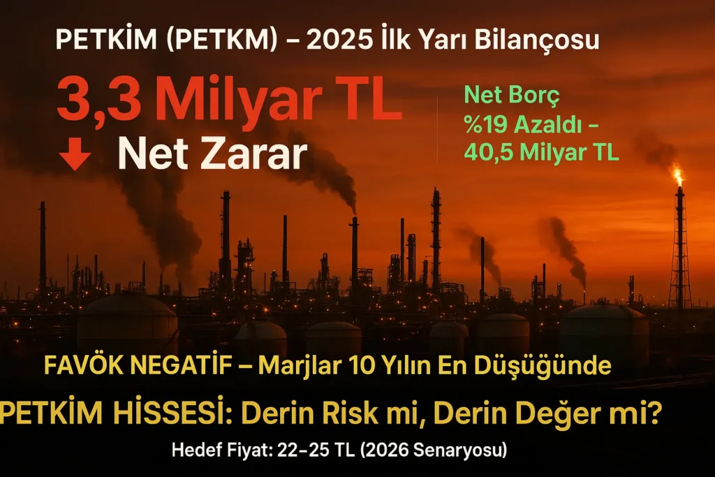 petkim 2. çeyrek bilançosu zarar açıkladı
