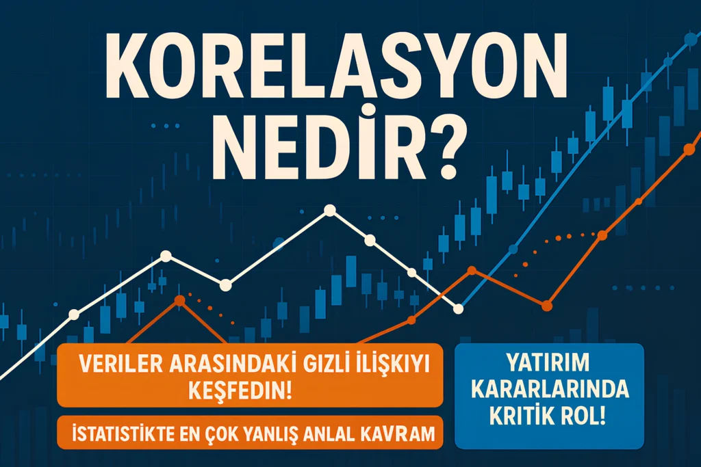 İki değişken arasındaki ilişkinin gücünü ve yönünü ölçen korelasyon, modern yatırım dünyasının en temel analiz araçlarından biridir. Finansal piyasalarda başarılı olmak isteyen yatırımcılar için bu kavramı anlamak kritik önem taşır. Piyasalardaki karmaşık ilişkileri çözmek, portföy diversifikasyonu yapmak ve risk yönetimi stratejileri geliştirmek korelasyon analizinin temel faydalarıdır. Günümüzde profesyonel yatırımcılar ve analistler bu aracı kullanarak bilinçli kararlar alır. Korelasyon katsayısı -1 ile +1 arasında değişir ve bu değerler ilişkinin pozitif, negatif veya nötr olduğunu gösterir. Bu sayısal değerlerin doğru yorumlanması, yatırım kararlarının kalitesini doğrudan etkiler. Bu kapsamlı rehberde korelasyonun temel prensiplerini, türlerini ve pratik uygulamalarını detaylı bir şekilde inceleyeceğiz. Yatırım portföyünüzü optimize etmek için gerekli tüm bilgileri burada bulacaksınız. Yaklaşık 8 dakikalık okuma süresiyle hazırlanmış bu rehberi tamamladığınızda, korelasyon analizini etkili bir şekilde kullanabilecek ve yatırım stratejilerinizi geliştirebileceksiniz.