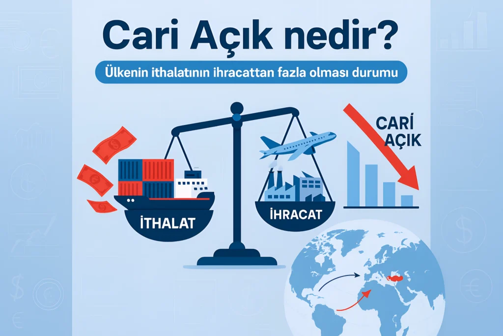 Ekonomi haberleri takip ettiğinizde sıkça karşılaştığınız "cari açık" terimi, bir ülkenin ekonomik sağlığı hakkında kritik bilgiler verir. Bu kavramı anlamak, sadece ekonomistler için değil, yatırımcılar ve bilinçli vatandaşlar için de büyük önem taşır. Bu rehberde, cari açık kavramını temellerden başlayarak öğrenecek, pratik uygulamalarla pekiştireceksiniz. Cari açık, bir ülkenin uluslararası ticaretindeki dengesizliği gösteren temel ekonomik göstergelerden biridir. Basit bir ifadeyle, bir ülkenin ithal ettiği mal ve hizmetlerin değerinin, ihraç ettiği ürünlerin değerinden fazla olduğu bir ticaret ölçümüdür. Bu durum, ülkenin dış ticarette açık verdiğini ve ekonomik dengelerin olumsuz etkilenebileceğini gösterir. Bu konuyu derinlemesine öğrenmek, modern ekonominin karmaşık yapısını kavramanızı sağlar. Özellikle hisse analiz metodolojilerimizde belirttiğimiz gibi, makroekonomik göstergeler yatırım kararlarınızı doğrudan etkiler. Cari açık verileri, piyasa hareketlerinin öncü göstergeleri arasında yer alır ve volatilite analiz yöntemlerimizde önemli rol oynar. Bu kapsamlı rehber sayesinde cari açık kavramını tam olarak öğrenecek, hesaplama yöntemlerini kavrayacak ve ekonomik etkilerini analiz edebileceksiniz. Makale boyunca pratik örnekler ve uzman görüşleriyle desteklenen bilgilerle, bu kritik ekonomik göstergeyi her yönüyle keşfedeceksiniz. Okuma süresi yaklaşık 12 dakika olan bu rehberde, cari açığın tanımından çözüm yöntemlerine kadar tüm detayları öğreneceksiniz. Hazır mısınız? O halde başlayalım!