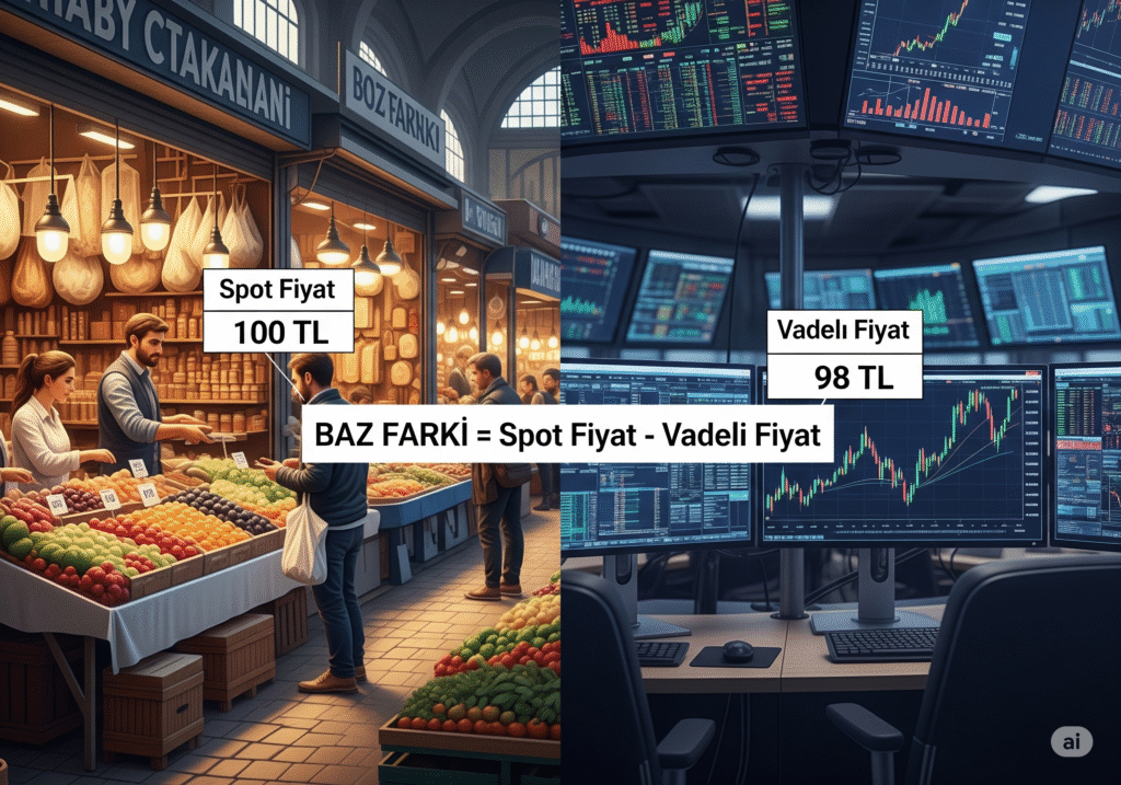 Baz farkı nedir: Vadeli ve spot fiyat farkının önemi