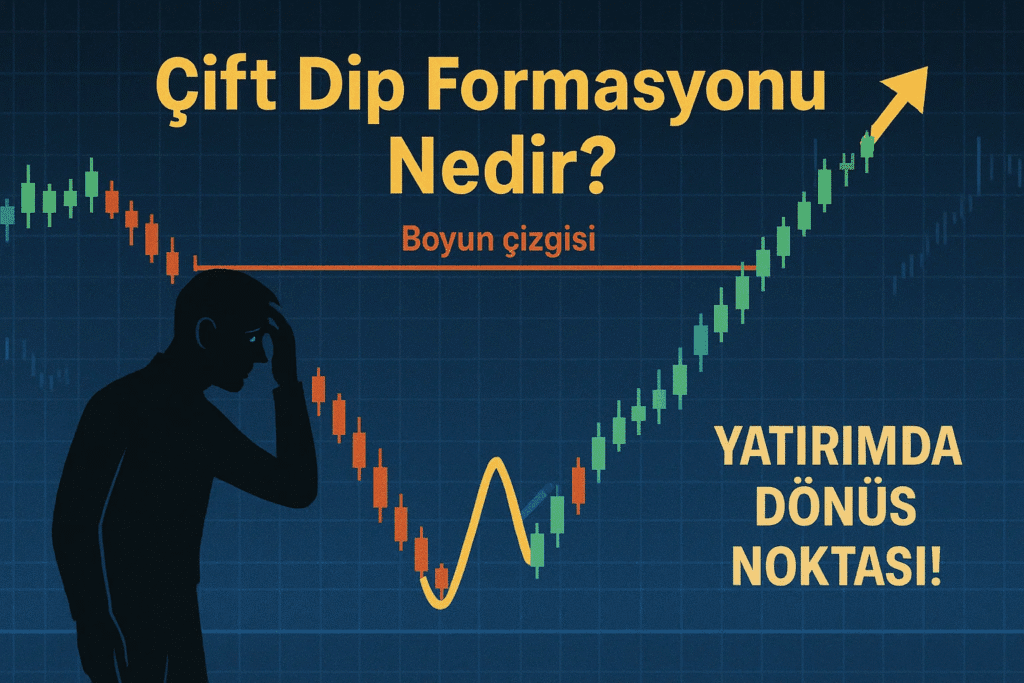Çift dip formasyonu, fiyat grafiklerinde sıkça karşılaşılan ve genellikle düşüş trendlerinin sona erdiğini gösteren güçlü bir teknik analiz desenidir. İki adet dip noktasının birbirine yakın seviyelerde oluşmasıyla ortaya çıkar ve yatırımcılara yukarı yönlü hareketin başlayabileceğini işaret eder. Özellikle orta ve uzun vadeli analizlerde güvenilirlik kazanır ve piyasadaki dönüş sinyallerini değerlendirmek isteyenler için önemli bir referans oluşturur. Bu makalede, çift dip formasyonunun detayları, oluşumu, avantajları, riskleri ve uygulanabilirliği kapsamlı biçimde ele alınacaktır. Çift dip formasyonunun temel amacı, fiyatın belirli bir destek seviyesini iki defa test edip bu seviyeden tepki almasıyla trendin aşağıdan yukarıya dönmek üzere olduğuna işaret etmektir. Teknik analizde bu formasyonun tanınması, yatırımcıların erken alım fırsatlarını yakalamasına ve piyasa risklerini minimize etmesine olanak sağlar. Ayrıca, farklı piyasa koşullarına ve zaman dilimlerine uyarlanabilir olması, onu evrensel bir araç haline getirir.