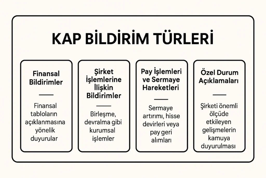 KAP Bildirim Türleri