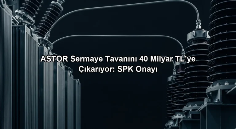 ASTOR Sermaye Tavanını 40 Milyar TL’ye Çıkarıyor: SPK Onayı