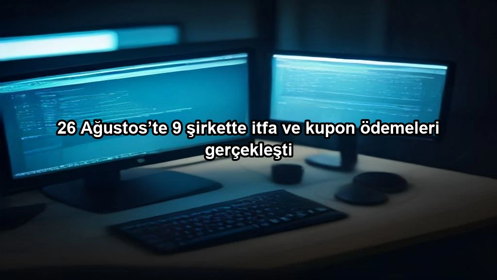 26 Ağustos’te 9 şirkette itfa ve kupon ödemeleri gerçekleşti konulu borsa ve yatirim haber gorseli