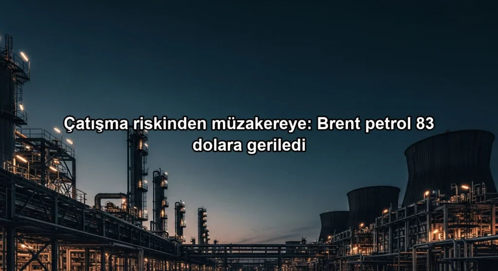Çatışma riskinden müzakereye: Brent petrol 83 dolara geriledi konulu borsa ve yatirim haber gorseli