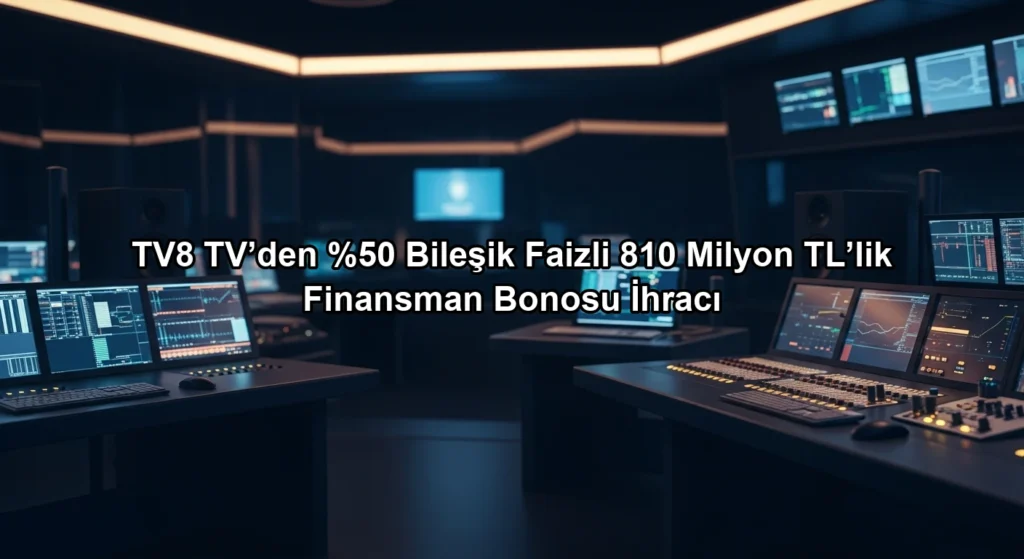 TV8 TV’den Bileşik Faizli 810 Milyon TL’lik Finansman Bonosu İhracı