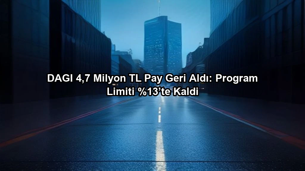 DAGI 4,7 Milyon TL Pay Geri Aldı: Program Limiti ’te Kaldi konulu borsa ve yatirim haber gorseli